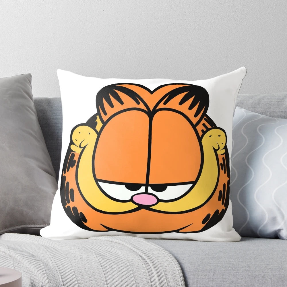 Soft, plush Garfield face pillow for a touch of nostalgia and comfort
