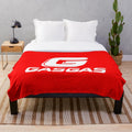 Gasgas motorcycle-themed plush blanket