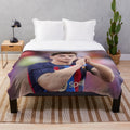 Gavi Plush Blanket with Soccer, Football, and Futbol Designs