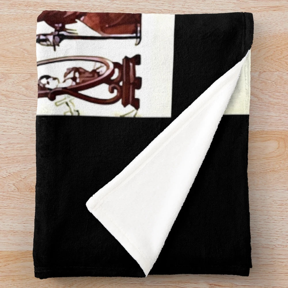 Genesis plush blanket featuring the iconic band's album artwork