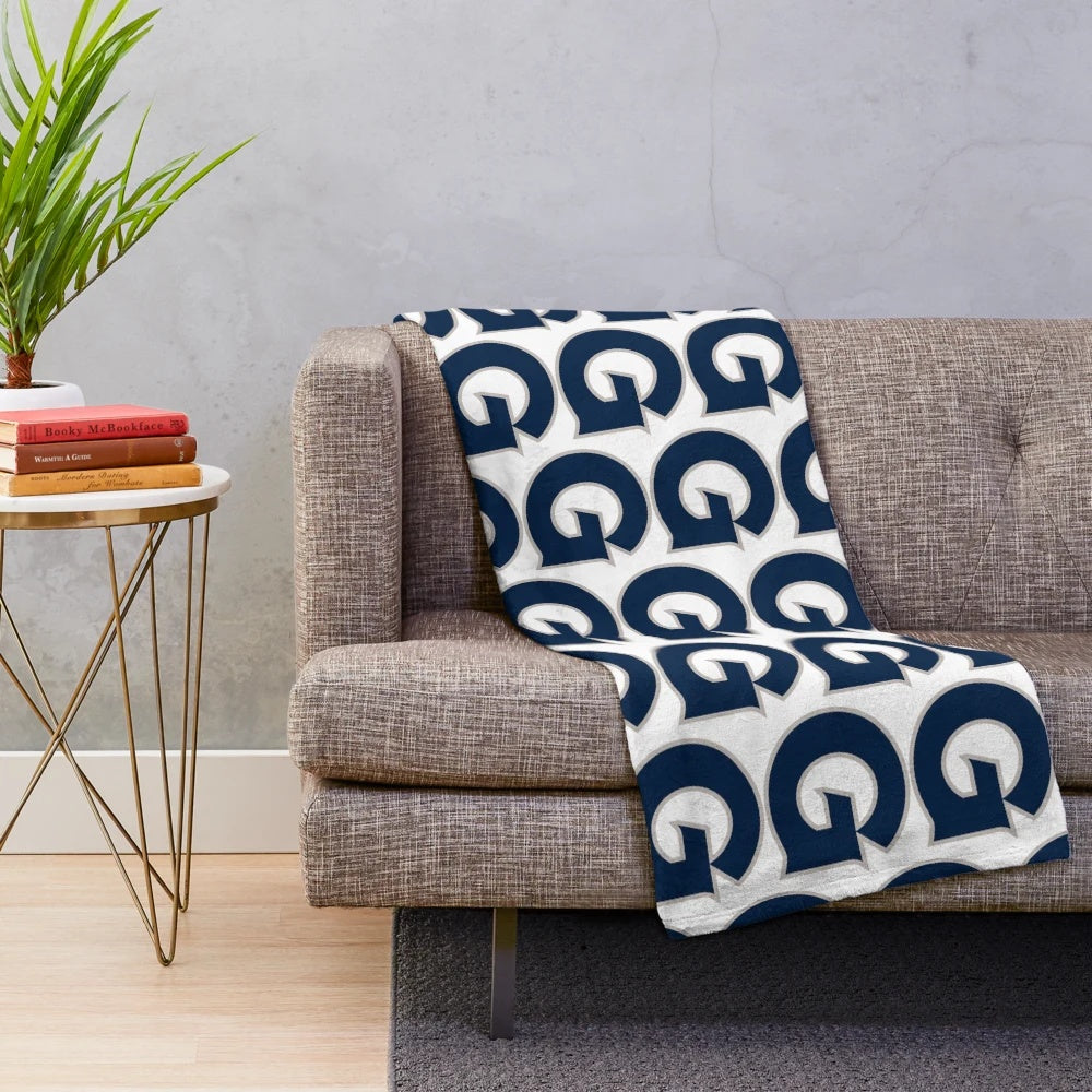 Georgetown Hoyas plush blanket with college logo