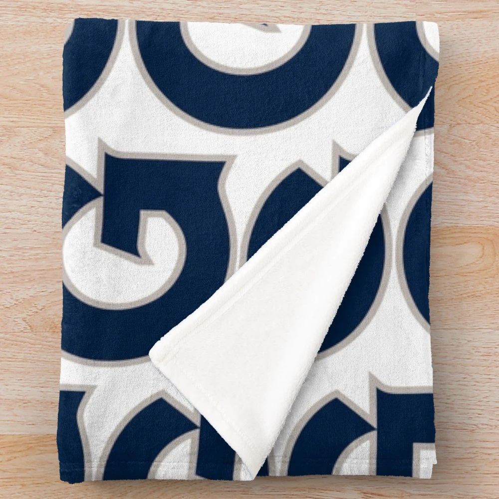 Georgetown Hoyas plush blanket with college logo