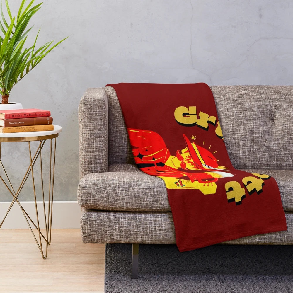 A plush and cozy blanket featuring the iconic Oktoberfest celebration in Germany