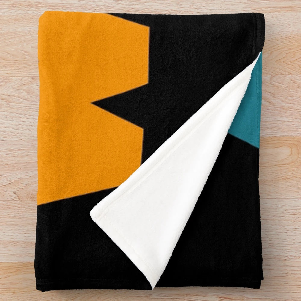 Plush blanket featuring Loriot, the beloved German comedian and TV personality