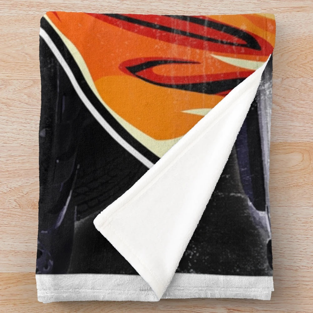 German rap and hip hop themed plush blanket