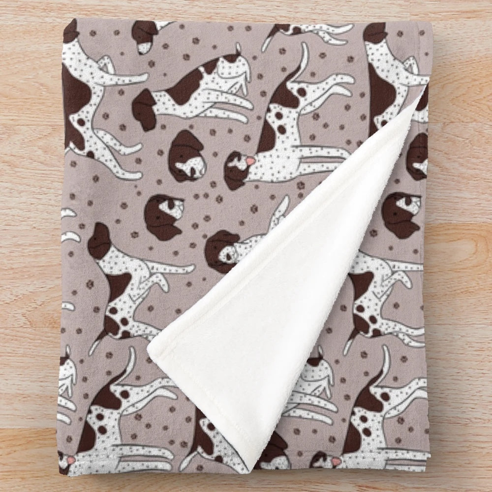 German Shorthaired Pointer Dog Plush Blanket