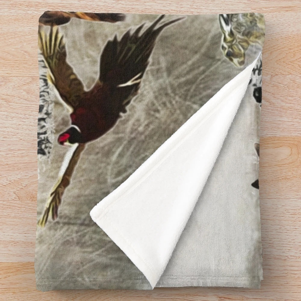 German Wirehaired Pointer printed on a soft, plush blanket