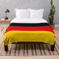 Germany World Cup Plush Blanket with Deutschland Flag Design