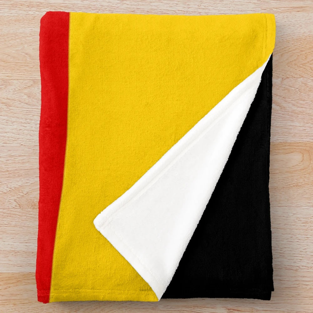 Germany World Cup Plush Blanket with Deutschland Flag Design