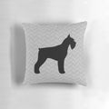 Plush giant schnauzer silhouette pillow with soft, high-quality material.