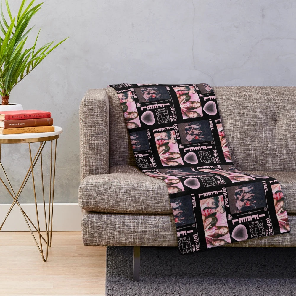 GIDLE Kpop Inspired Plush Blanket