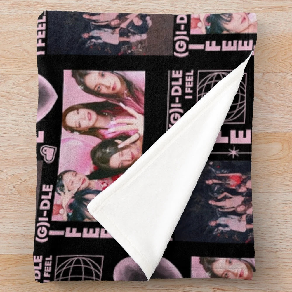 GIDLE Kpop Inspired Plush Blanket