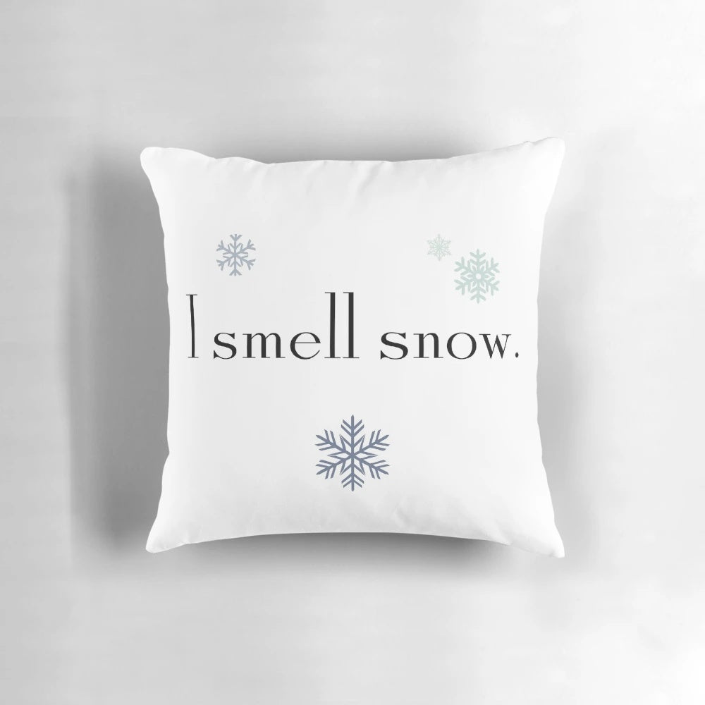 Gilmore Girls-themed "I Smell Snow" Decorative Pillow