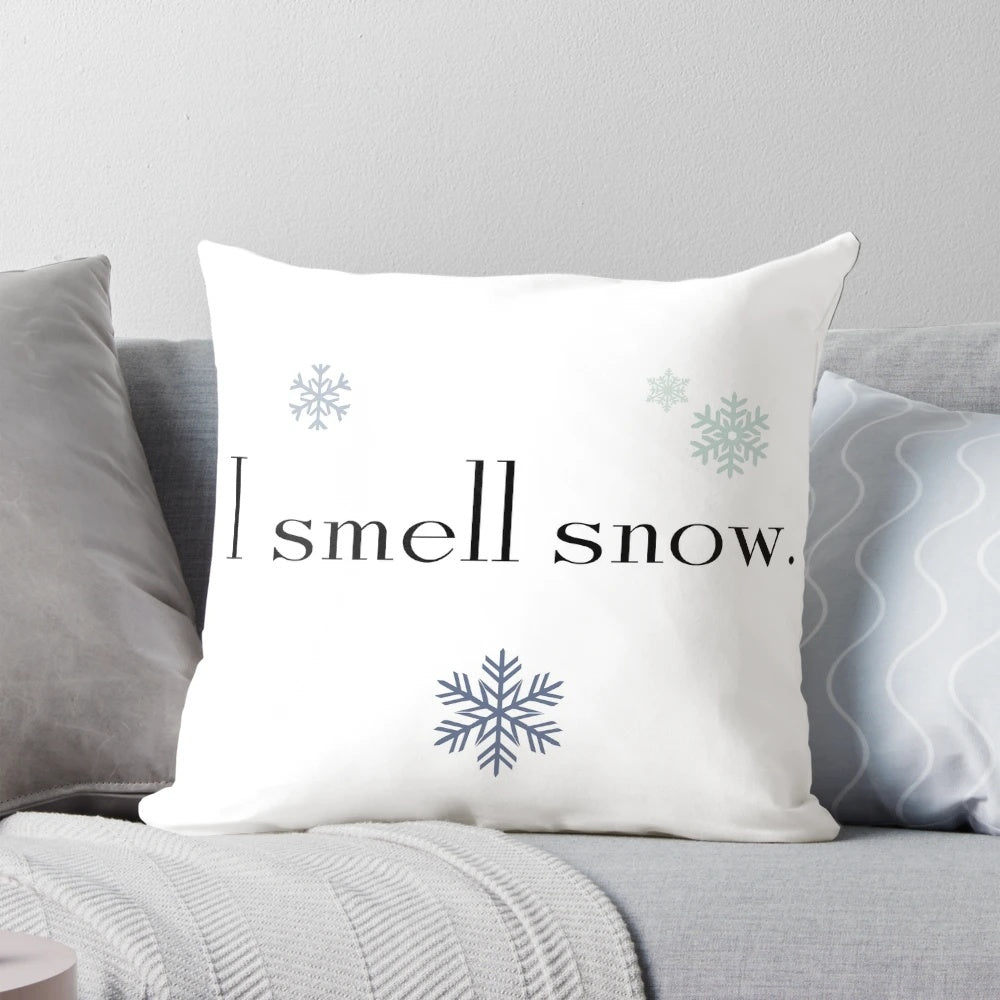Gilmore Girls-themed "I Smell Snow" Decorative Pillow