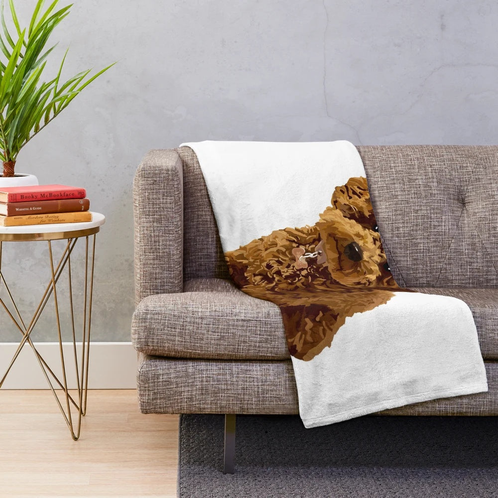 Ginger the Poodle Plush Blanket