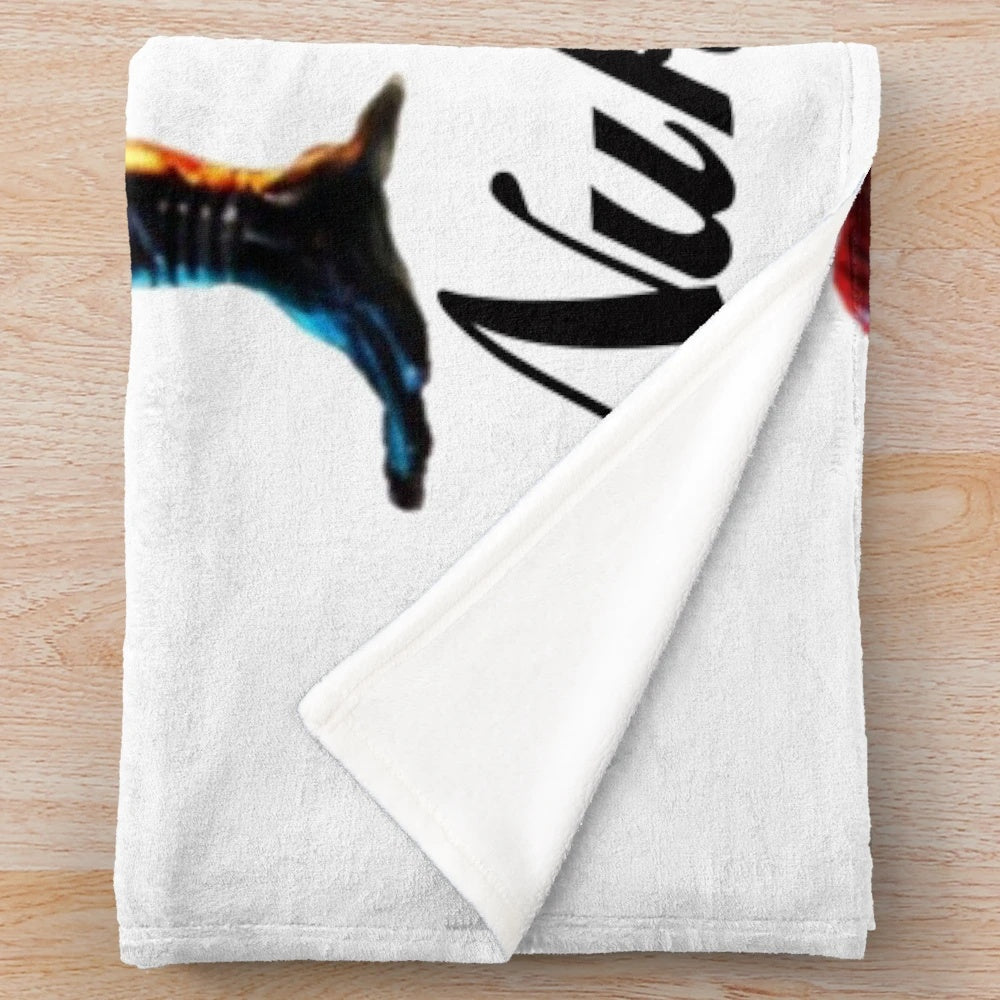 Girl Plush Blanket with Nuka Cola Inspired Design