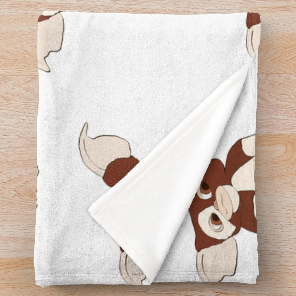 Gizmo Plush Blanket - Soft, Cuddly Throw Inspired by the Gremlins Movie