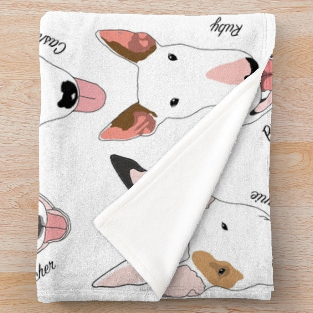 Glasgow Bull Terrier Club inspired plush blanket
