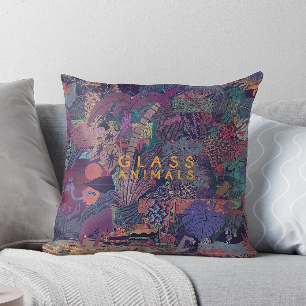 Soft, plush pillow featuring the album art from Glass Animals' "Zaba" album