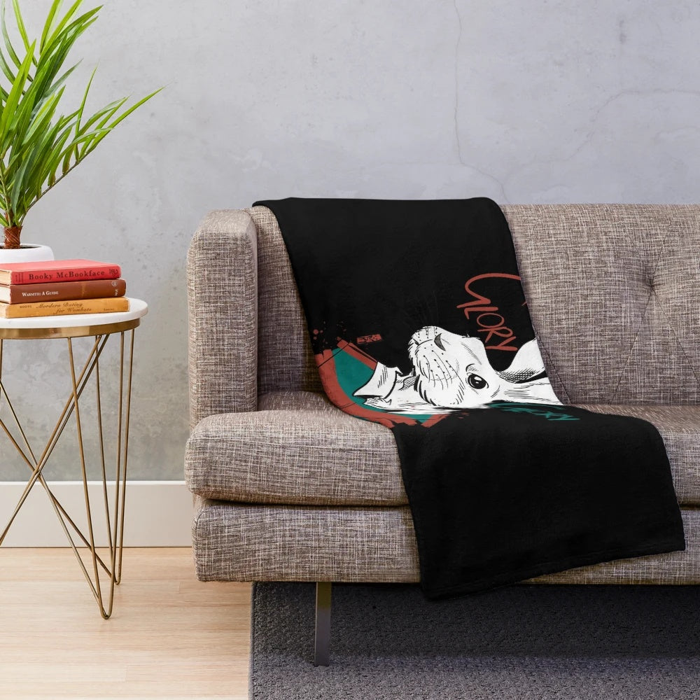 Glory Glory Plush Blanket with South Sydney Rabbitohs Logo