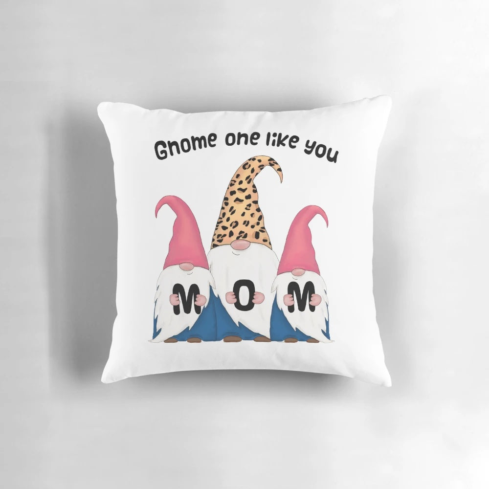 Soft, plush gnome-themed mother's day blanket and pillow for cozy home decor
