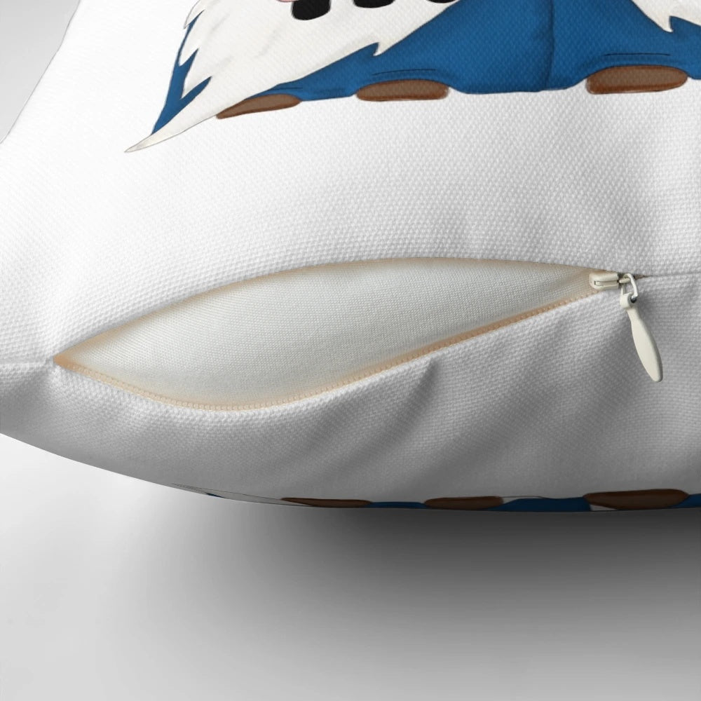 Soft, plush gnome-themed mother's day blanket and pillow for cozy home decor