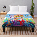 Go Jetters themed plush blanket for fans of the animated series