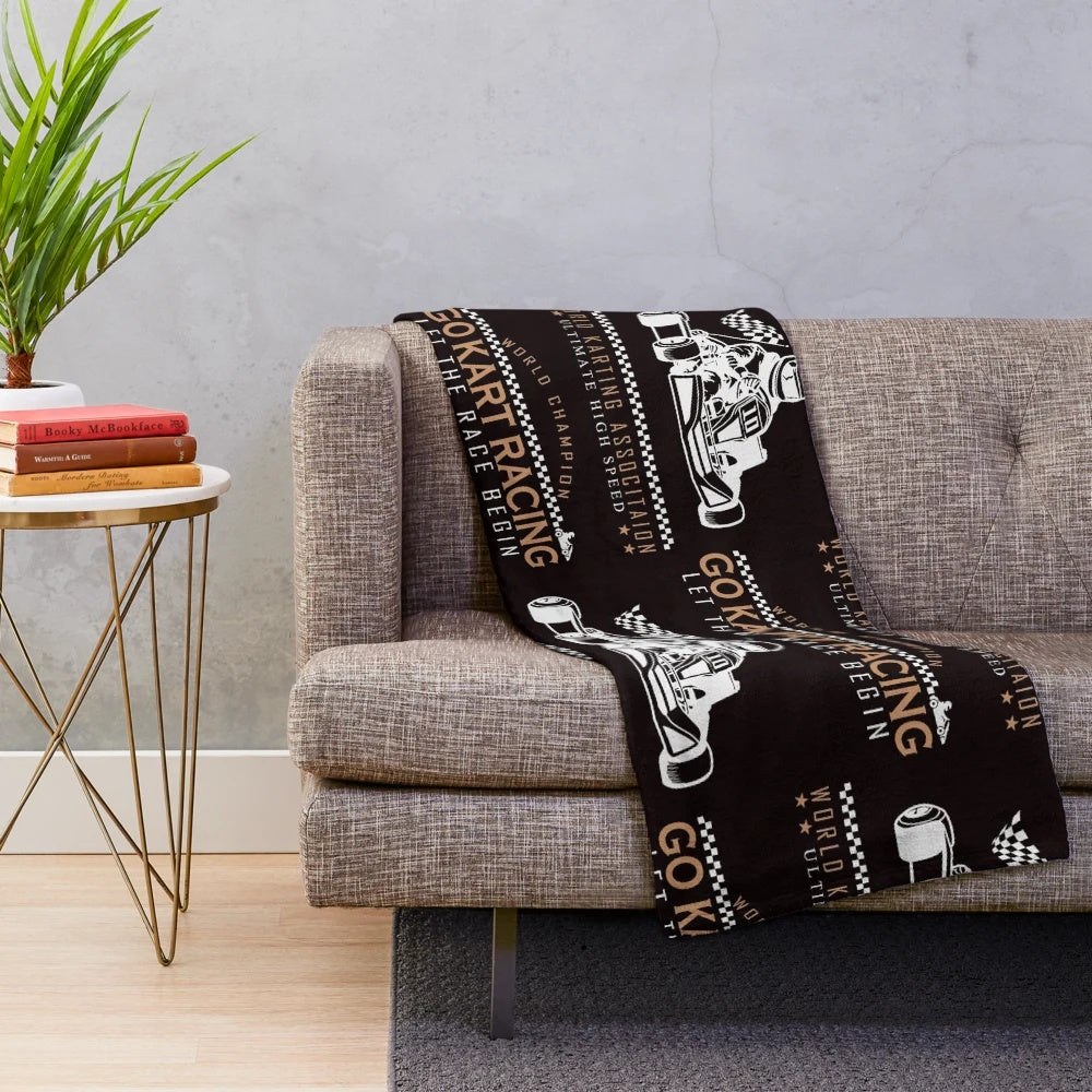 Go Kart Plush Blanket