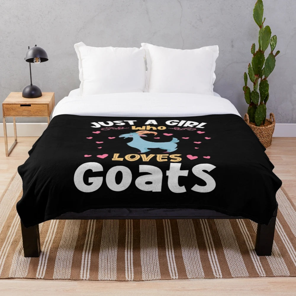 Soft and Plush Goat Lover Blanket for Goat Enthusiasts