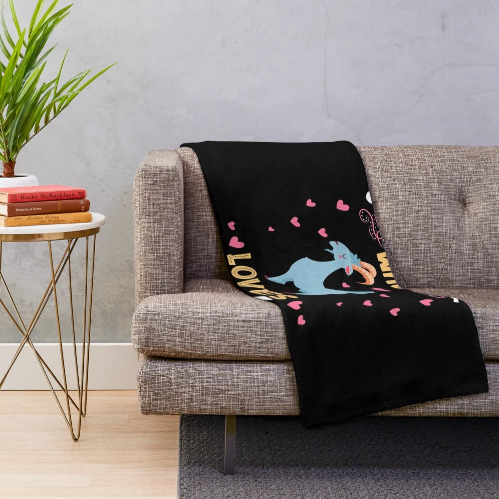 Soft and Plush Goat Lover Blanket for Goat Enthusiasts
