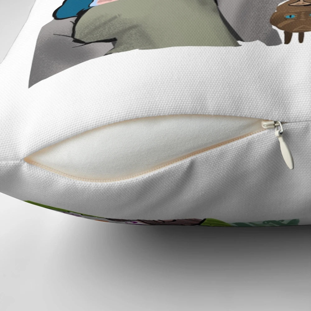 Comfortable Gogglebox-themed pillow with Giles and Mary from the popular television show