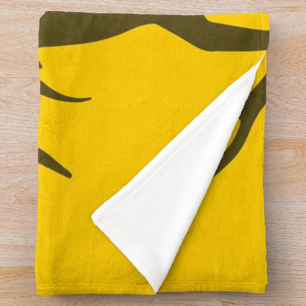 Golden deer plush blanket inspired by Fire Emblem video game series