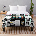 Golden plush blanket with a cozy, soft design