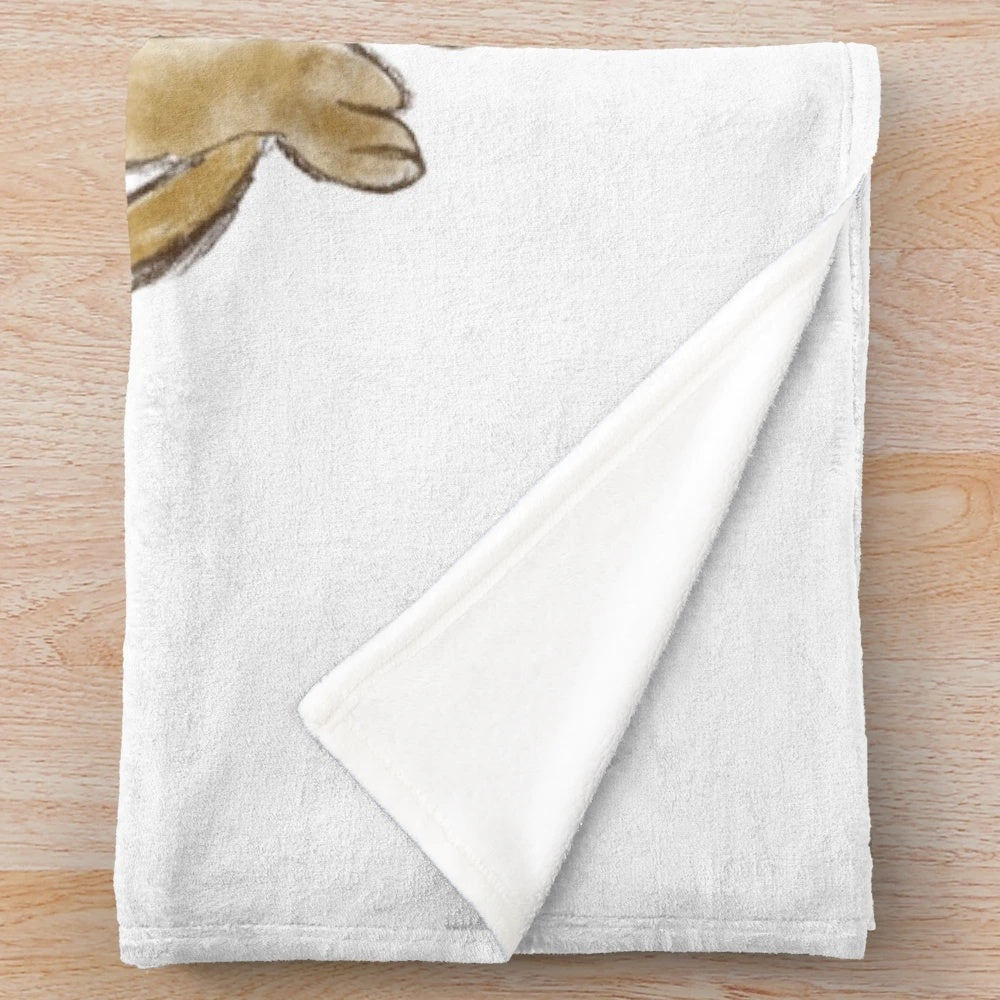 Golden retriever inspired plush blanket with dog quote