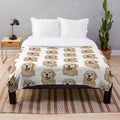 Golden retriever plush blanket