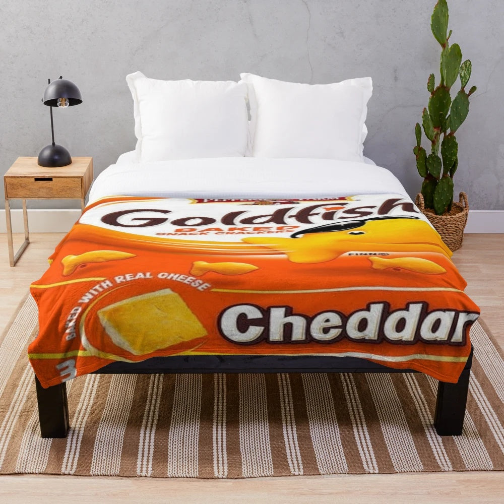 Goldfish plush blanket