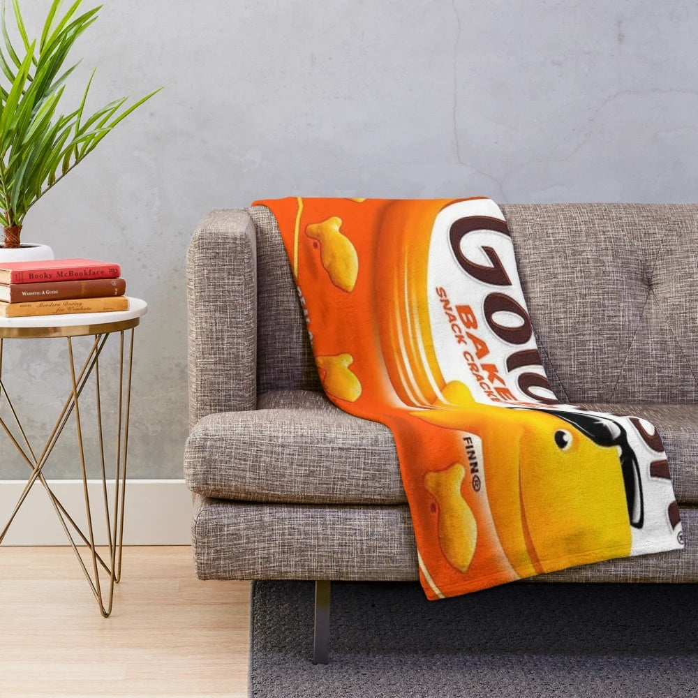 Goldfish plush blanket