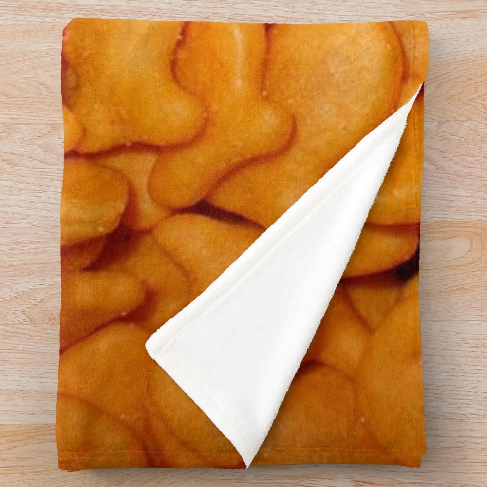 Goldfish plush blanket with a cute and realistic goldfish design