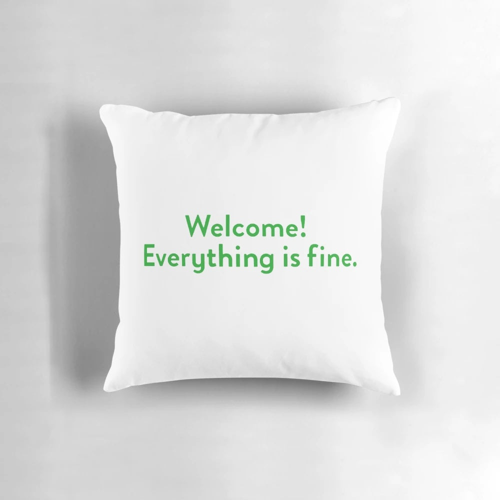 A soft, plush welcome pillow inspired by the popular NBC comedy series "The Good Place"