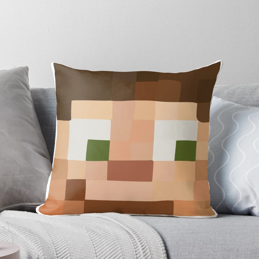 Soft, plush pillow featuring the Scar character from the Hermitcraft Minecraft server