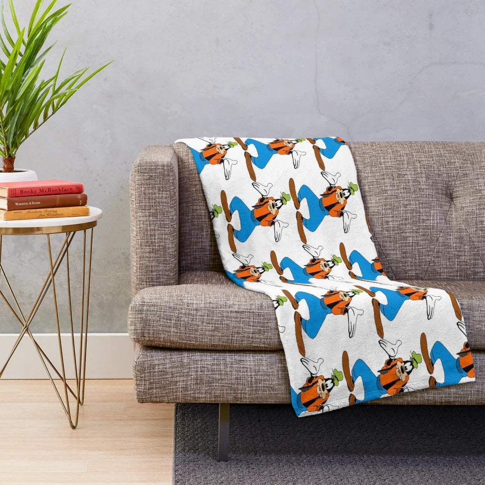 Goofy plush blanket with soft, cuddly design