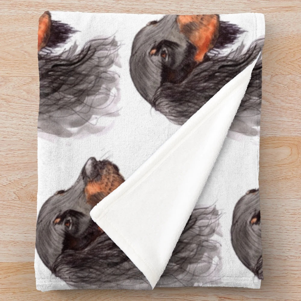 Soft and plush Gordon Setter dog blanket for pet owners