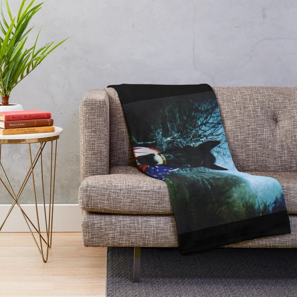 Government Mule plush blanket featuring the band's logo and artwork