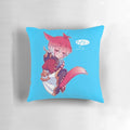 A soft, plush pillow featuring the character Graha Tia from the popular video game Final Fantasy XIV.