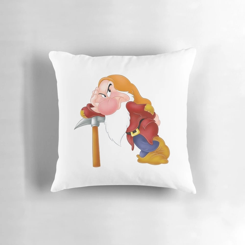 Grandfather pillow with a grumpy but charming expression
