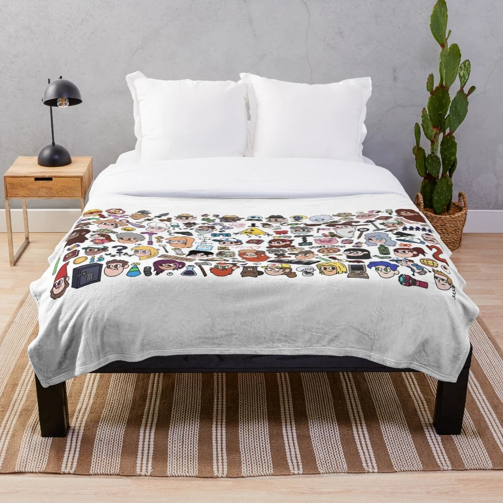 Gravity Falls Doodle Plush Blanket