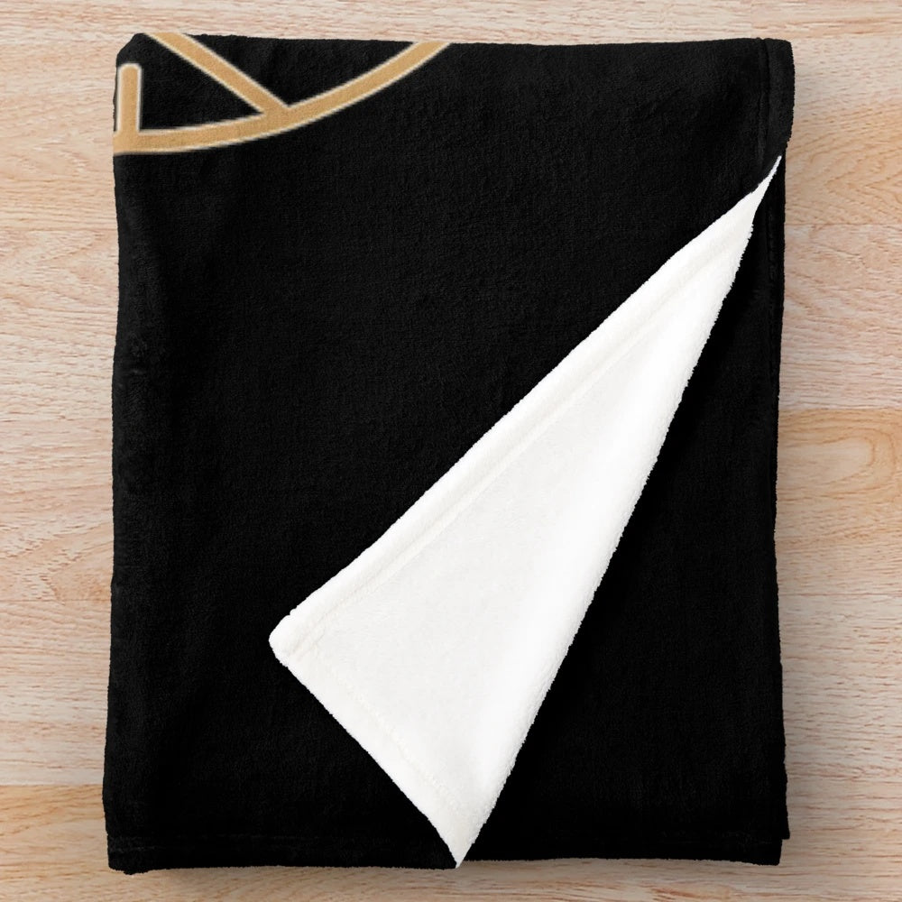 Gravity Falls inspired plush blanket featuring characters Dipper, Mabel, and Bill Cipher