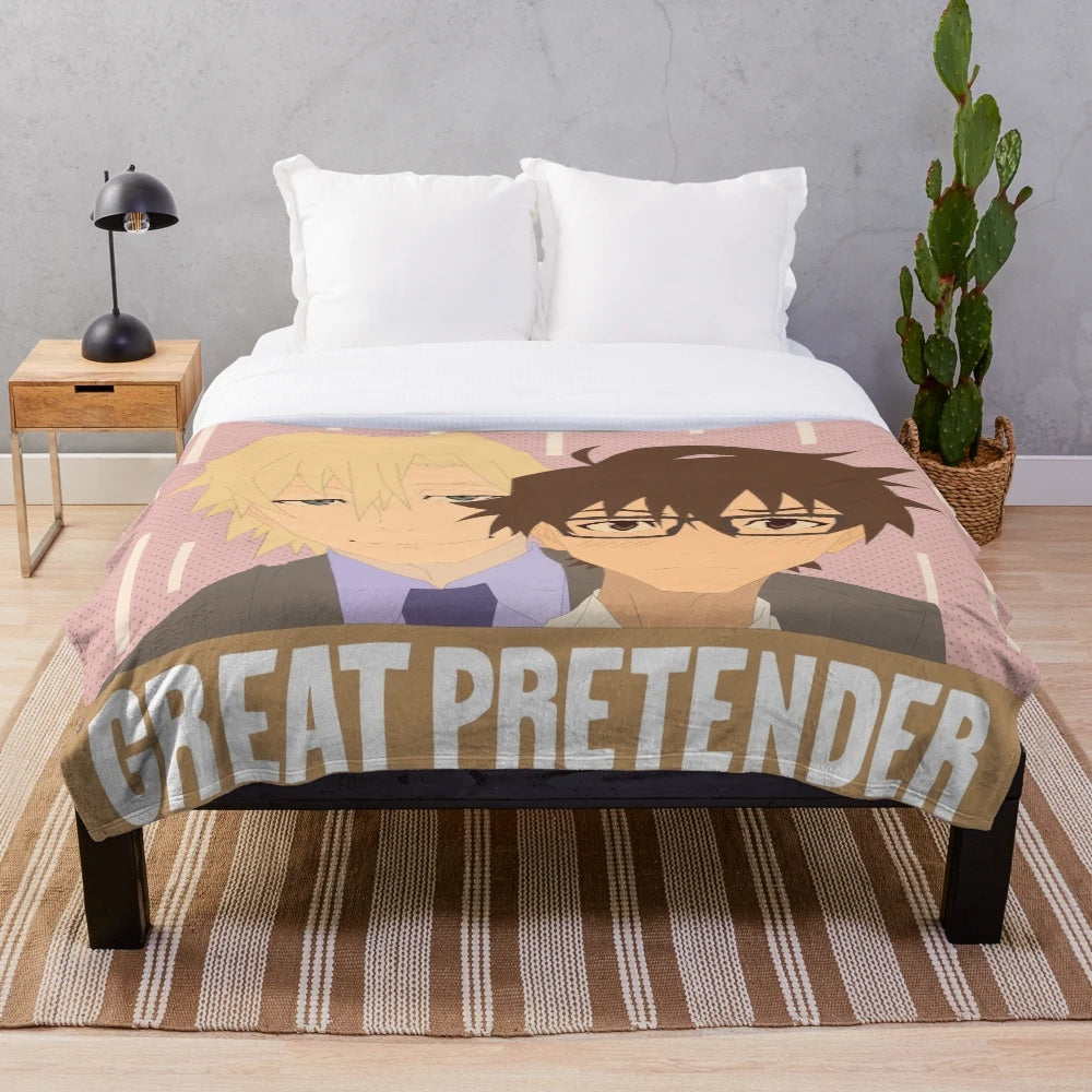 Great Pretender inspired plush blanket