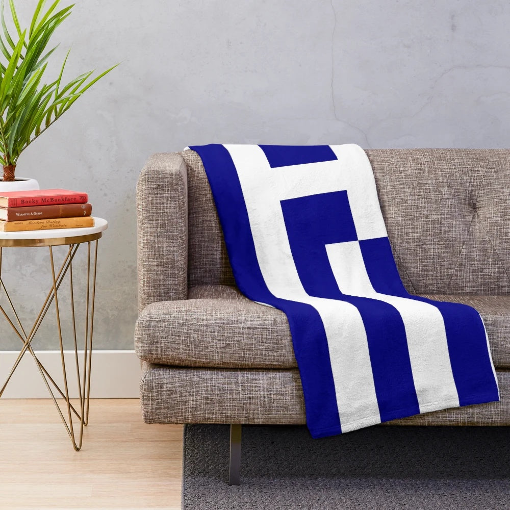 Greece flag plush blanket