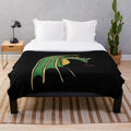 Green dragon plush blanket